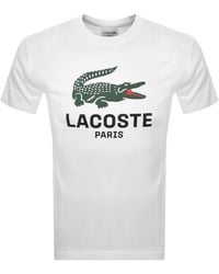 Lacoste - Paris Logo T Shirt - Lyst