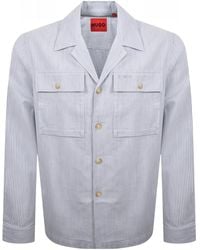 HUGO - Egalo Overshirt Jacket - Lyst