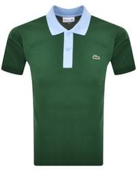 Lacoste - Contrast Collar Polo T Shirt - Lyst