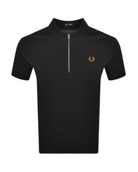Fred Perry - Crepe Pique Polo T Shirt - Lyst