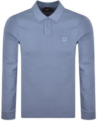 BOSS - Boss Long Sleeve Passerby Polo T Shirt - Lyst