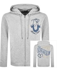 TRUE RELIGION - Rope Logo Zip Hoodie - Lyst