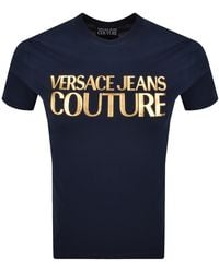 Versace Jeans Couture - Couture Foil Logo T Shirt - Lyst