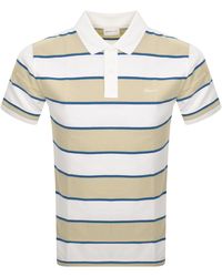 GANT - Stripe Pique Polo T Shirt - Lyst