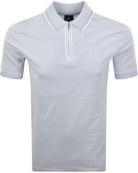Paul Smith - Regular Fit Zip Polo - Lyst