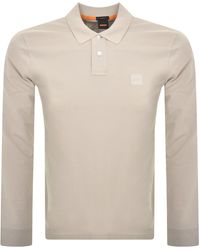 BOSS - Boss Long Sleeve Passerby Polo T Shirt - Lyst