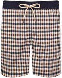Aquascutum - Iconic Volley Swim Shorts - Lyst