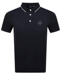 Armani Exchange - Short Sleeved Polo T Shirt - Lyst
