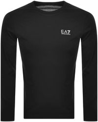 EA7 - Emporio Armani Long Sleeved Core T Shirt - Lyst
