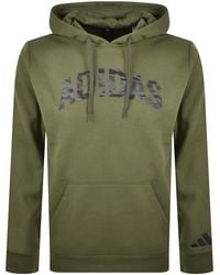 adidas - Camo Logo Hoodie - Lyst