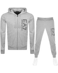 ea7 fleece tracksuit