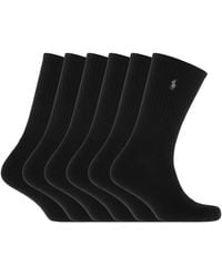 Ralph Lauren - 6 Pack Crew Socks - Lyst