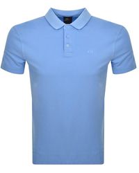 Armani Exchange - Logo Polo T Shirt - Lyst