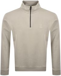 BOSS - Boss Zetrust Half Zip Sweatshirt - Lyst