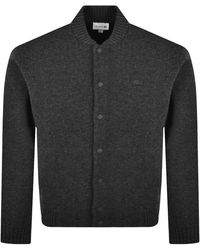 Lacoste - Merino Wool Bomber Jacket - Lyst
