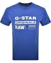 G-Star - G-Star Originals Logo T Shirt Pilot - Lyst
