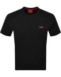 HUGO - Austin Waffle T Shirt - Lyst