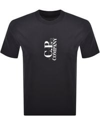 C.P. Company - Cp Company Vertical Logo T Shirt - Lyst