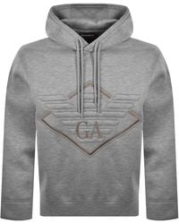 Armani - Emporio Eagle Logo Hoodie - Lyst