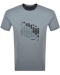 BOSS - Boss Network Flag T Shirt Dark - Lyst