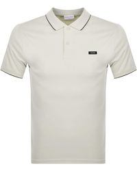 Calvin Klein - Pique Tipping Polo T Shirt - Lyst