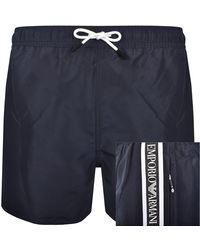 Armani - Emporio Logo Swim Shorts - Lyst