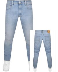 Replay - Comfort Fit Rocco Light Wash Jeans - Lyst