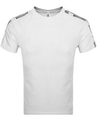 Moschino - Taped Logo T Shirt - Lyst