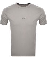 Replay - Logo Crew Neck T Shirt - Lyst