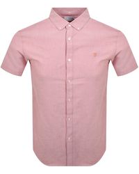 Farah - Farah Brewer Slim Short Sleeve Shirt - Lyst