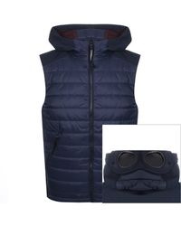 cp company goggle hooded gilet