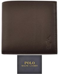 Ralph Lauren Billfold Leather Wallet - Brown