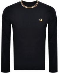 Fred Perry - Twin Tipped Long Sleeved T Shirt - Lyst