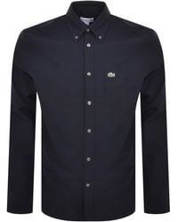 Lacoste - Woven Long Sleeved Shirt - Lyst