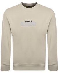 BOSS - Boss We Logotape Sweatshirt - Lyst