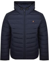 Farah - Farah Kennedy Padded Jacket Yale - Lyst