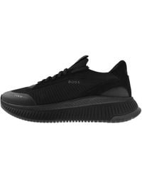BOSS BUSINESS - Boss Titanium Evo Runner Trainers - Lyst