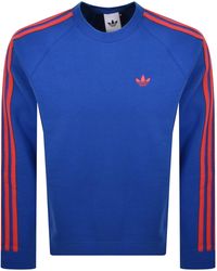 adidas Originals - Three Stripe Sweatshirt - Lyst
