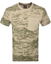 G-Star - G-Star Camo Pocket Logo T Shirt - Lyst