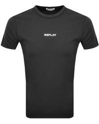 Replay Men's Longsleeve Shirt Basic Jersey Crew Neck 