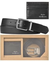 Ralph Lauren - Belt And Card Holder Gift Set - Lyst