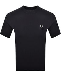 Fred Perry - Cotton Knit T Shirt - Lyst