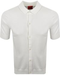 HUGO - San Paco Knit Shirt Off - Lyst