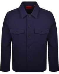 HUGO - Enalu Overshirt Jacket - Lyst