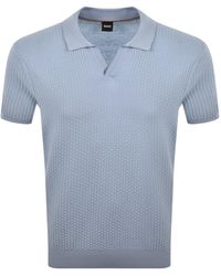 BOSS BUSINESS - Boss Knit Polo Jumper Light - Lyst