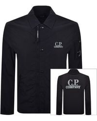 C.P. Company - Cp Company Zipped Lens Overshirt Eclipse - Lyst