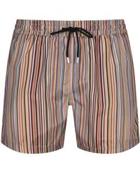 Paul Smith - Stripe Swim Shorts - Lyst