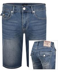 TRUE RELIGION - Ricky Big T Flap Light Shorts - Lyst