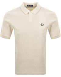 Fred Perry - Drop Needle Jersey Polo T Shirt - Lyst