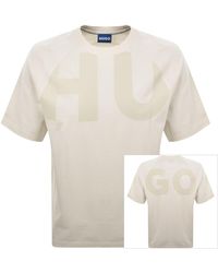 HUGO - Logo T Shirt Open - Lyst